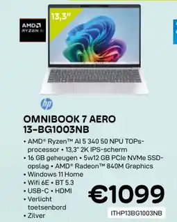 CompuDeals HP omnibook 7 AERO 13-BG1003NB aanbieding