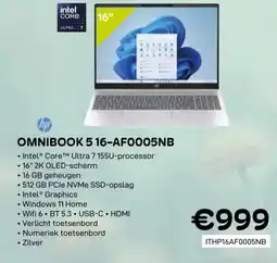 CompuDeals HP omnibook 5 16-AF0005NB aanbieding