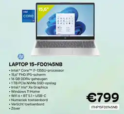 CompuDeals HP laptop 15-FD0145NB aanbieding