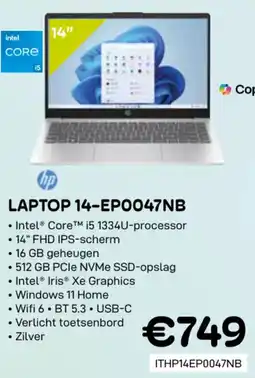 CompuDeals HP laptop 14-EP0047NB aanbieding