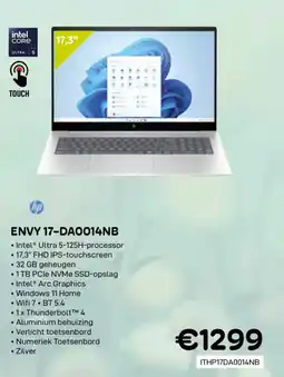 CompuDeals HP envy 17-DA0014NB aanbieding