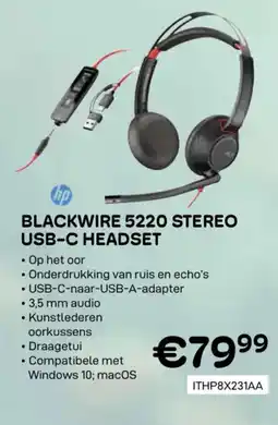 CompuDeals HP blackwire 5220 stereo USB-C headset aanbieding