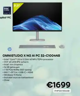 CompuDeals HP omnistudio X NG AI PC 32-C1004NB aanbieding