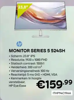 CompuDeals HP monitor series 5 524SH aanbieding