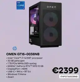 CompuDeals HP omen GT16-0038NB aanbieding