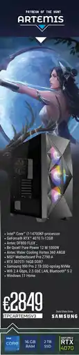 CompuDeals Geforce RTX 4070 artemis aanbieding