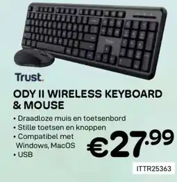 CompuDeals Ody ii wireless keyboard & mouse aanbieding