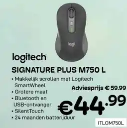CompuDeals Logitech signature plus M750 L aanbieding