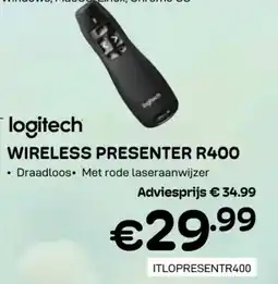 CompuDeals Logitech wireless presenter R400 aanbieding