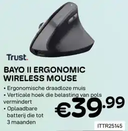 CompuDeals Bayo ii ergonomic wireless mouse aanbieding
