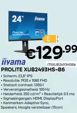 CompuDeals Liyama prolite XUB2493HS-B6 aanbieding