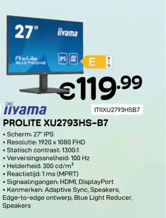 CompuDeals Iiyama prolite XU2793HS-B7 aanbieding