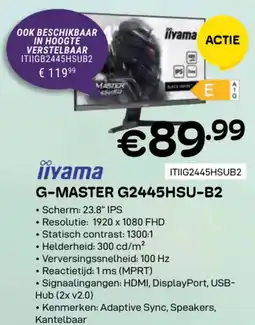 CompuDeals Iiyama g-master G2445HSU-B2 aanbieding