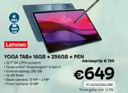 CompuDeals Lenovo yoga tab+ 16GB + 256GB + pen aanbieding