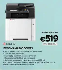 CompuDeals Kkyocera ecosys MA2600CWFX aanbieding