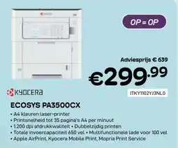 CompuDeals Kyocera ecosys PA3500CX aanbieding