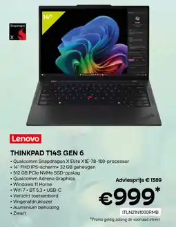 CompuDeals Lenovo thinkpad T14S gen 6 aanbieding