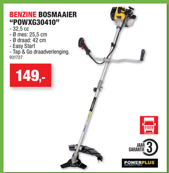 Hubo Benzine Bosmaaier POWXG30410 aanbieding