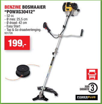 Hubo Benzine Bosmaaier POWXG30412 aanbieding