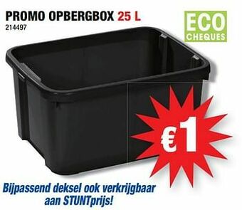 Hubo Promo opbergbox aanbieding
