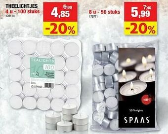 Hubo Theelichtjes aanbieding