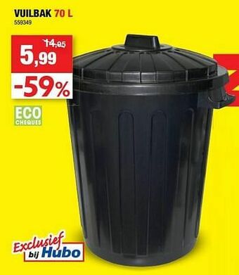 Hubo Vuilbak aanbieding