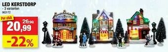 Hubo Led kerstdorp aanbieding
