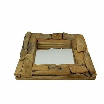Leen Bakker HSM Collection spiegel Dimos - naturelkleur - 100x80 cm - Leen Bakker aanbieding