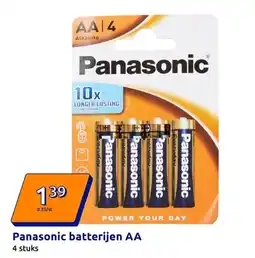 Action Panasonic batterijen AA aanbieding