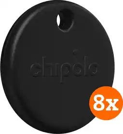 Coolblue Chipolo POP 8-Pack Zwart aanbieding