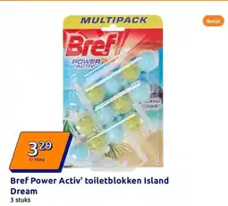 Action Bref Power Activ' toiletblokken Island Dream aanbieding