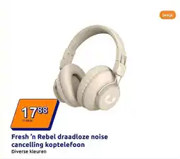 Action Fresh 'n Rebel draadloze noise cancelling koptelefoon aanbieding
