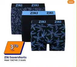 Action Ziki boxershorts aanbieding