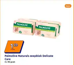 Action Palmolive Naturals zeepblok Delicate Care aanbieding