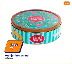 Action Koekjes in trommel aanbieding