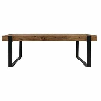 Leen Bakker HSM Collection salontafel Norton - naturel/zwart - 130x60x45 cm - Leen Bakker aanbieding