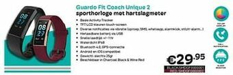 CompuDeals Guardo fit coach unique 2 sporthorloge met hartslagmeter black aanbieding