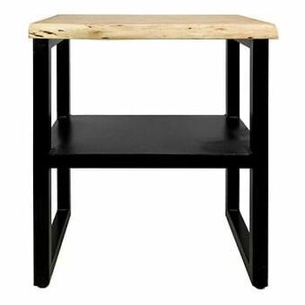 Leen Bakker HSM Collection sidetable SoHo - bruin/zwart - 60x45x75 cm - Leen Bakker aanbieding