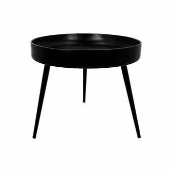 Leen Bakker HSM Collection bijzettafel Ventura - zwart - 42xø50 cm - Leen Bakker aanbieding