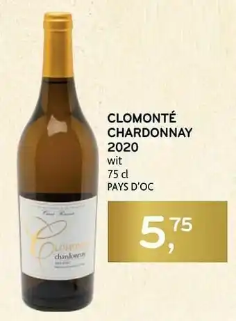 Alvo Clomonté chardonnay 2020 wit aanbieding