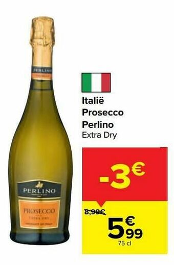 Carrefour Market Italië prosecco perlino extra dry aanbieding