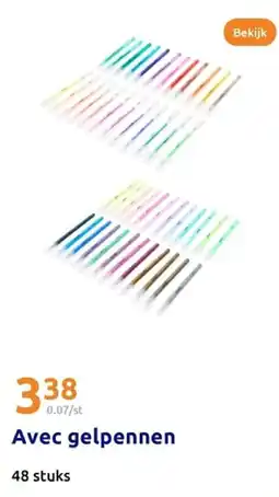 Action Avec gelpennen aanbieding