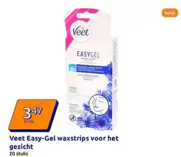 Action Veet Easy-Gel waxstrips voor het gezicht aanbieding