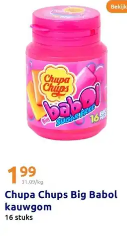 Action Chupa Chups Big Babol kauwgom aanbieding