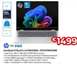 AUVA Hp OmniBook X Flip Ai Pc 14-FM0023NB - ITHP14FM0023NB aanbieding