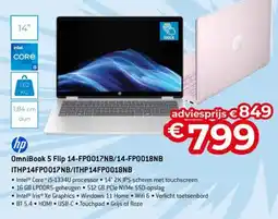 AUVA Hp OmniBook 5 Flip 14-FP0017NB/14-FP0018NB ITHP14FP0017NB/ITHP14FP0018NB aanbieding