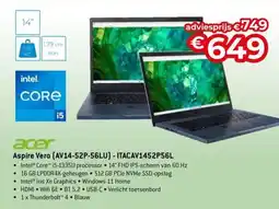 AUVA Acer Aspire Vero (AV14-52P-56LU) - ITACAV1452P56L aanbieding
