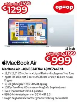 AUVA MacBook Air - AQMC6T4FNA/AQMC7A4FNA aanbieding