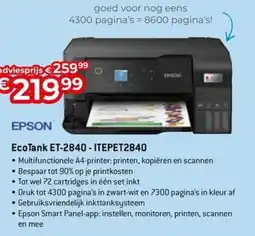 AUVA Epson EcoTank ET-2840 - ITEPET2840 aanbieding