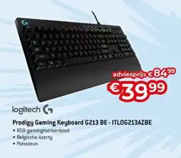 AUVA logitech Prodigy Gaming Keyboard G213 BE - ITLOG213AZBE aanbieding
